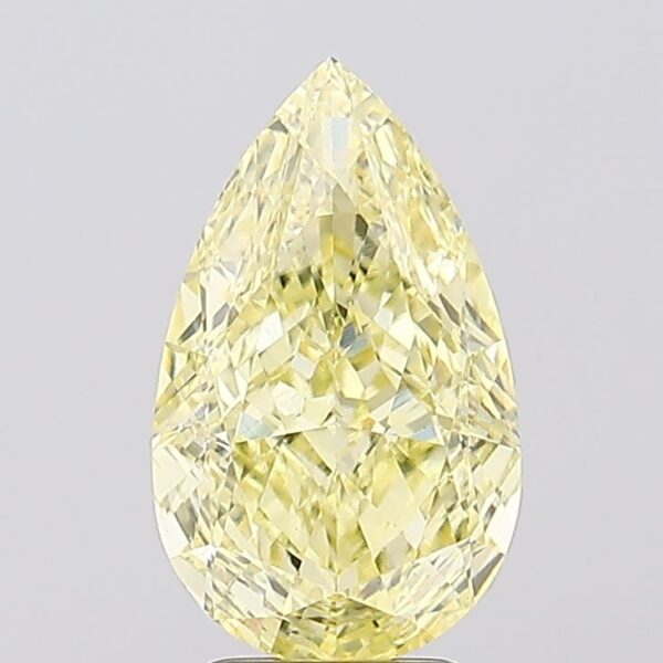 4.07 carat,  colour, VVS2 clarity, Pear shape, Lab Grown Diamond.