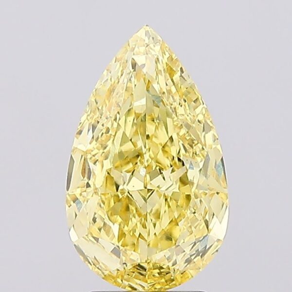 3.52 carat,  colour, VS1 clarity, Pear shape, Lab Grown Diamond.
