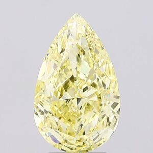 3.51 carat,  colour, VVS2 clarity, Pear shape, Lab Grown Diamond.