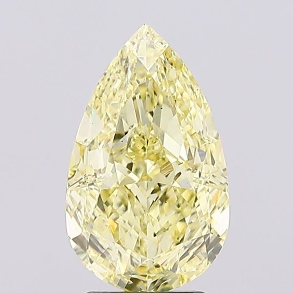 3.09 carat,  colour, VS1 clarity, Pear shape, Lab Grown Diamond.