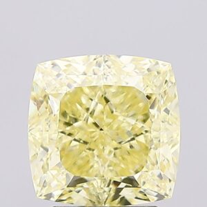 3.11 carat,  colour, VVS2 clarity, Square Cushion shape, Lab Grown Diamond.