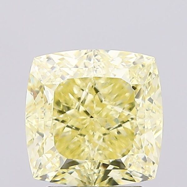 3.11 carat,  colour, VVS2 clarity, Square Cushion shape, Lab Grown Diamond.
