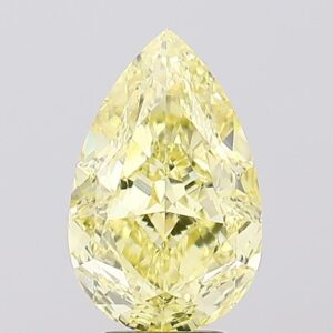 4.57 carat,  colour, VS1 clarity, Pear shape, Lab Grown Diamond.